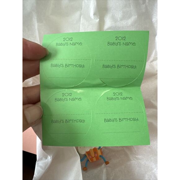 Hallmark Photo Holder Ornament Baby's 1st Birthday 2012 Balloons‎ Personalize - Picture 3 of 6